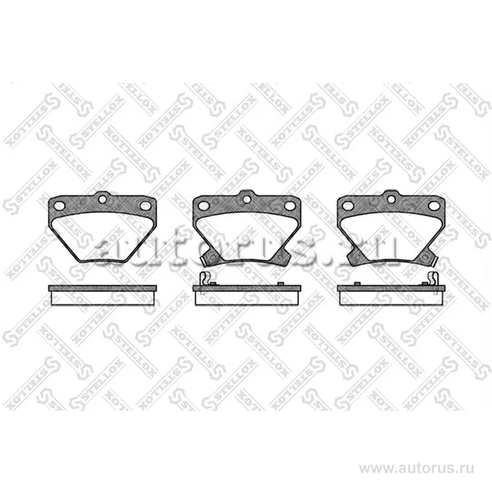 Колодки дисковые з. Toyota Yaris 1.0-1.5/1.4D 99>/C STELLOX 752 002-SX