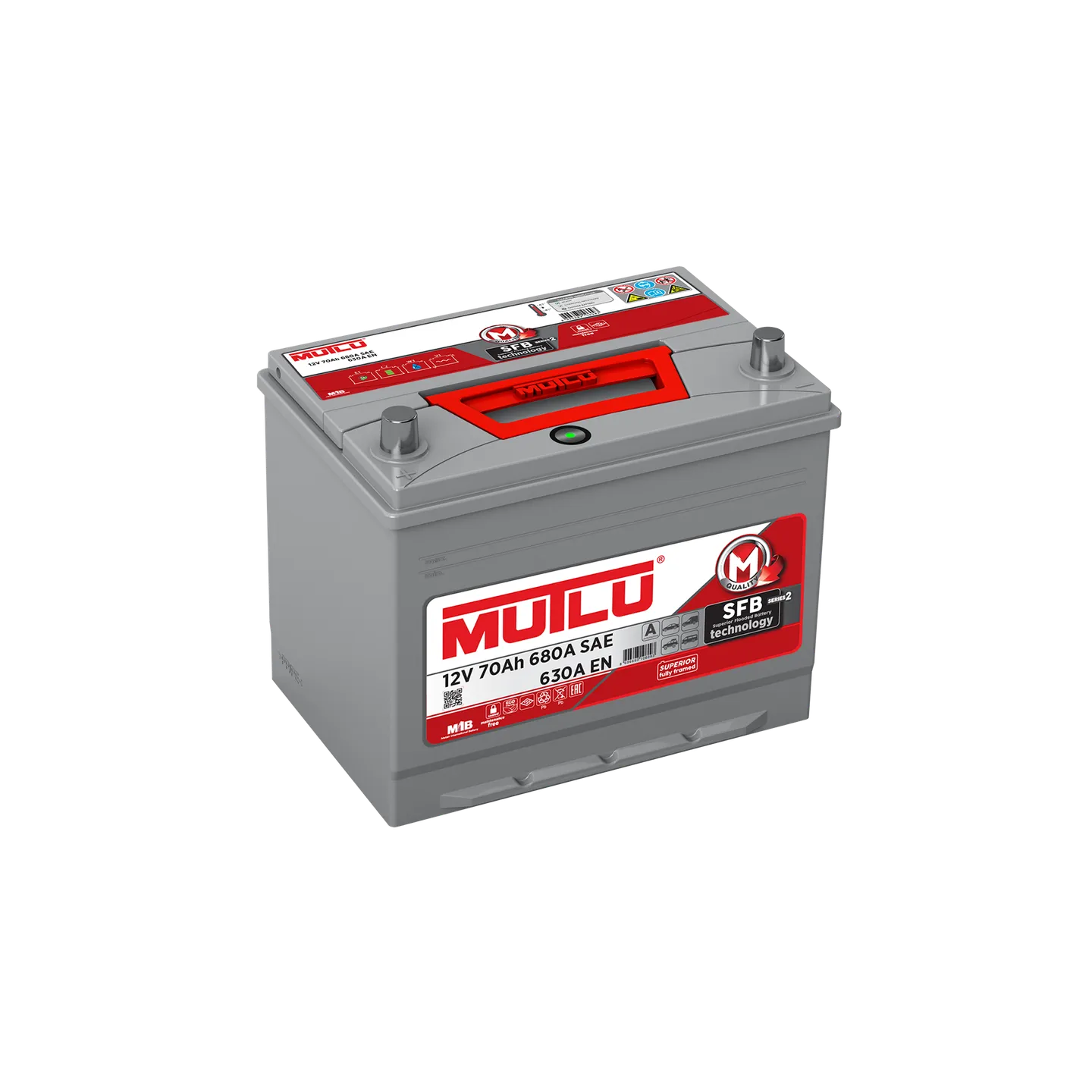 Аккумулятор MUTLU SFB JIS 70 А/ч прямой L+ 260x173x225 D26 EN 630 А