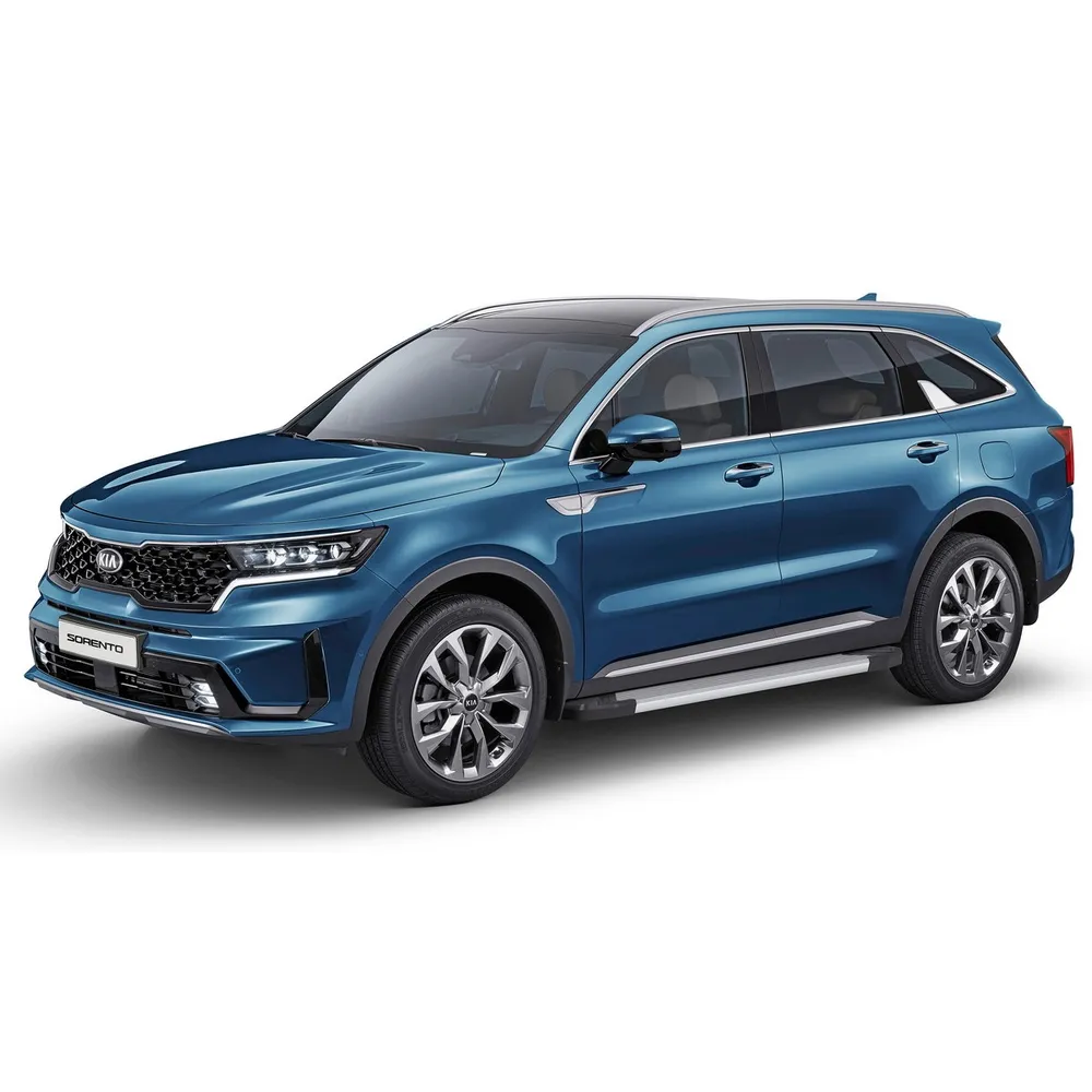Порог-площадка Silver F180AL + комплект крепежа, RIVAL, Kia Sorento 2020- RIVAL F180AL.2806.1