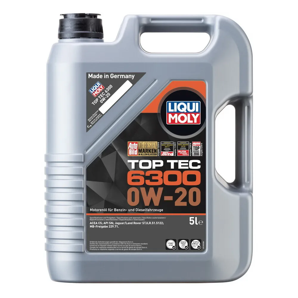 Масло моторное Top Tec 6300 0W-20 SN C5 (5л) LIQUI MOLY 21217