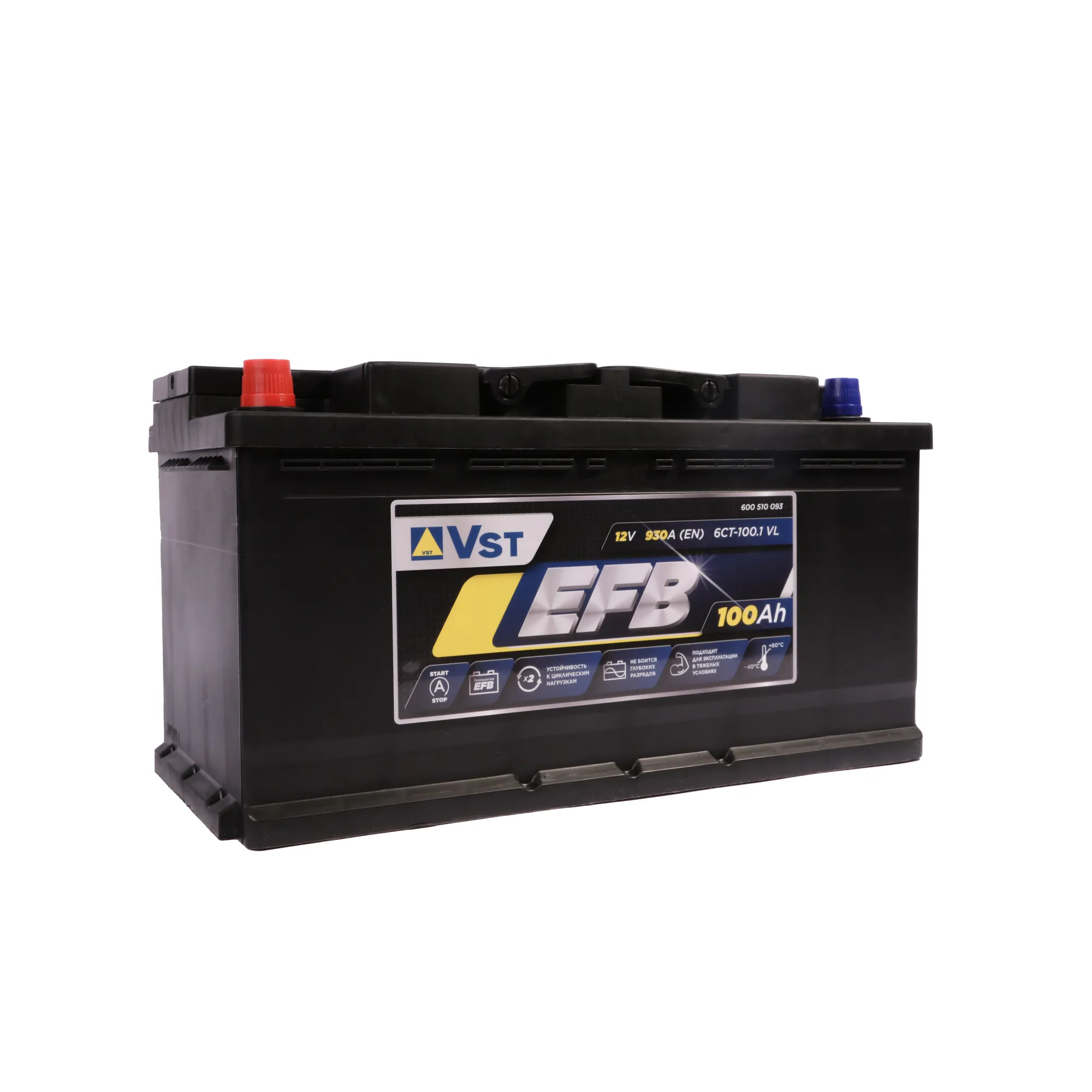 Аккумулятор VST EFB Stop&Go 100 А/ч Прямая L+ 353x175x190 EN930 А