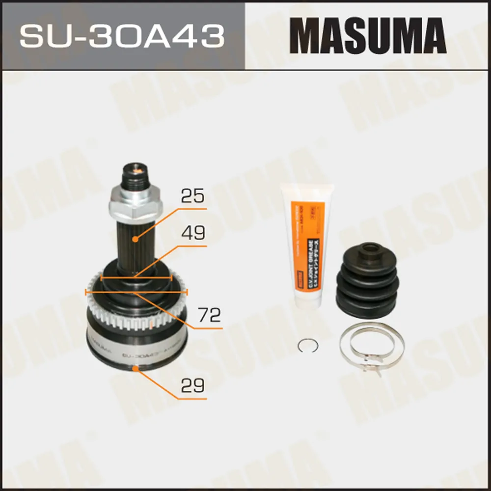 ШРУС НАРУЖНЫЙ (НЕ ПРИВОД) SWIFT 05- MASUMA SU30A43