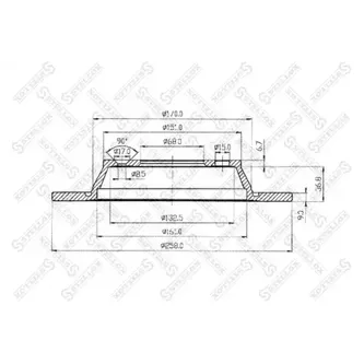 Диск тормозной задний SAAB 900/9000 2.0-3.0 87> STELLOX 60204107_SX