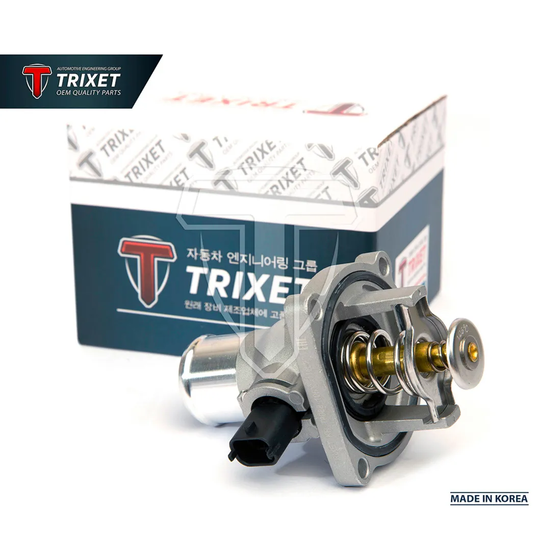Термостат в сборе (металл) Cruze (09-16) Orlando (10-15) Aveo T255 (08-12) с прокладкой (GM) TRIXET T8088