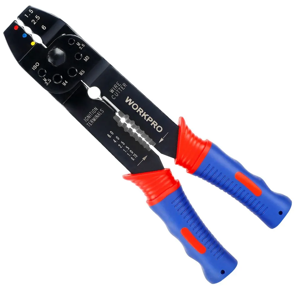 Клещи обжимные многофункциональные 200мм WP291001 WORKPRO WORKPRO WP291001