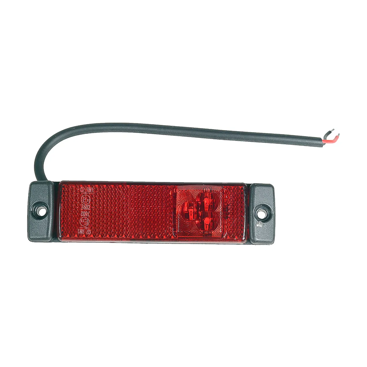 Фонарь габаритный красный прямоугольный LED, 24V, 130x32 без кроншт  STELLOX 87-33544-SX