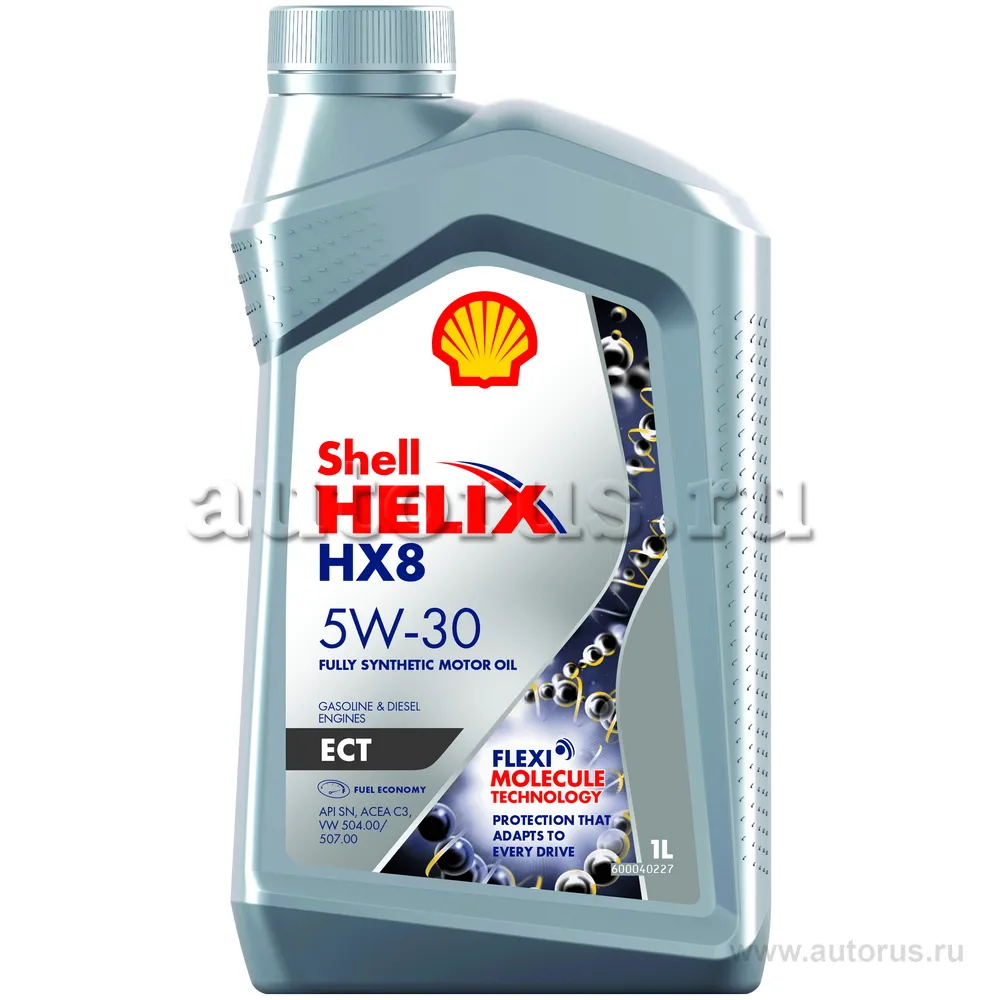 Масло моторное SHELL Helix HX8 ECT 5W-30 синтетическое 1 л 550048036