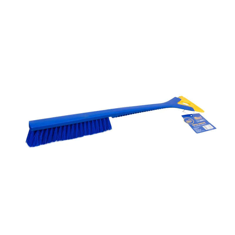 Щетка зимняя со скребком (53 см) синяя щетина KRAFT KT 830062