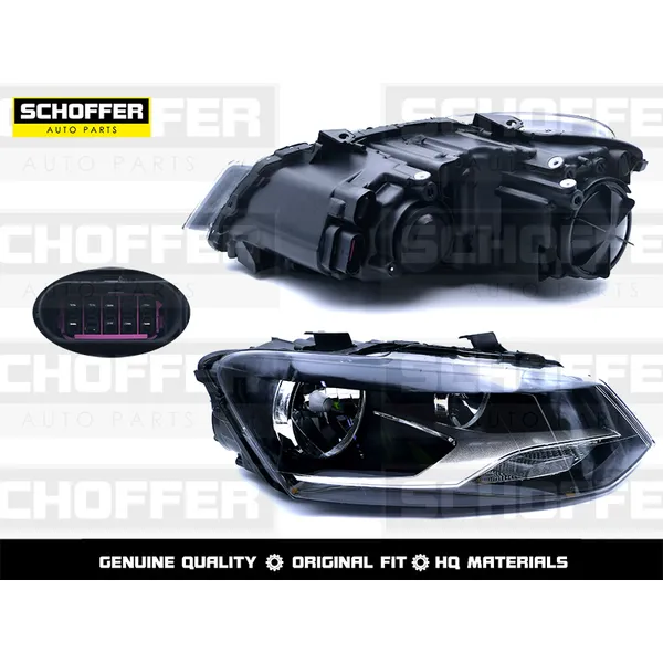 Фара правая Volkswagen Polo sedan (V 2015-2020) SCHOFFER SHF12005