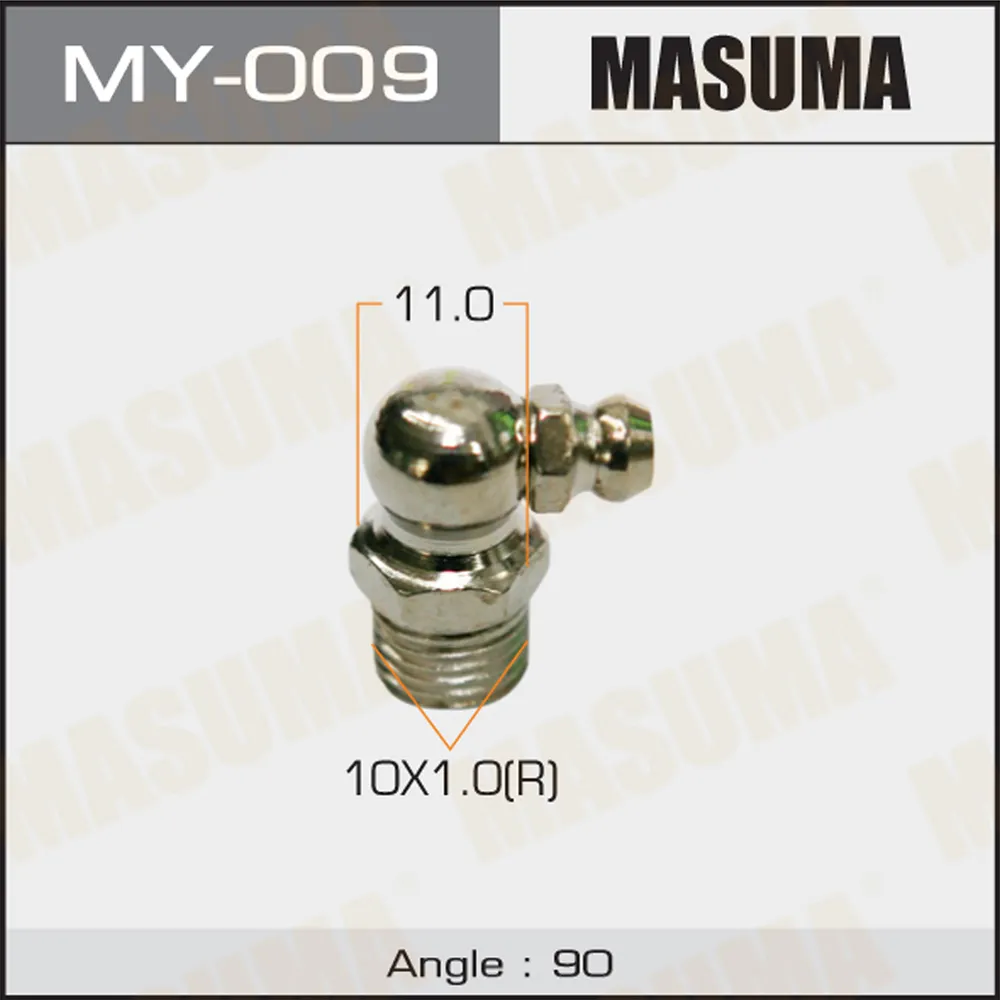 Масленка угловая 90 градусов М10х1 MASUMA MASUMA MY009
