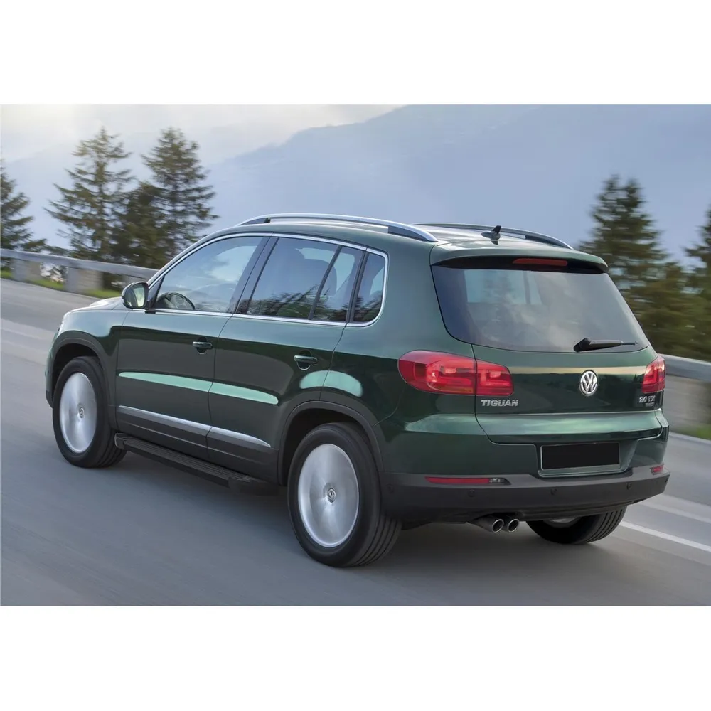 Порог-площадка Black F173ALB + комплект крепежа, RIVAL, Volkswagen Tiguan 2007-2011-2017 Volkswagen Tiguan I F173ALB.5802.2