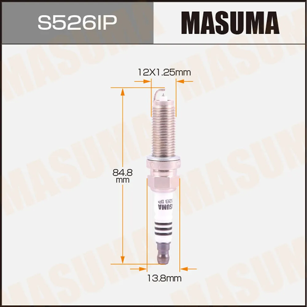 Свеча зажигания IRIDIUM+PLATINUM IRIDIUM+PLATINUM (ILZKAR7E11S) MASUMA S526IP