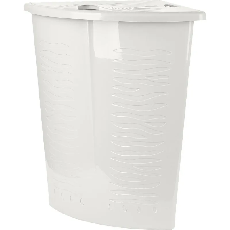 Корзина для белья Keeplex Regular 40л угловая 50х37х54см белое облако 1704588