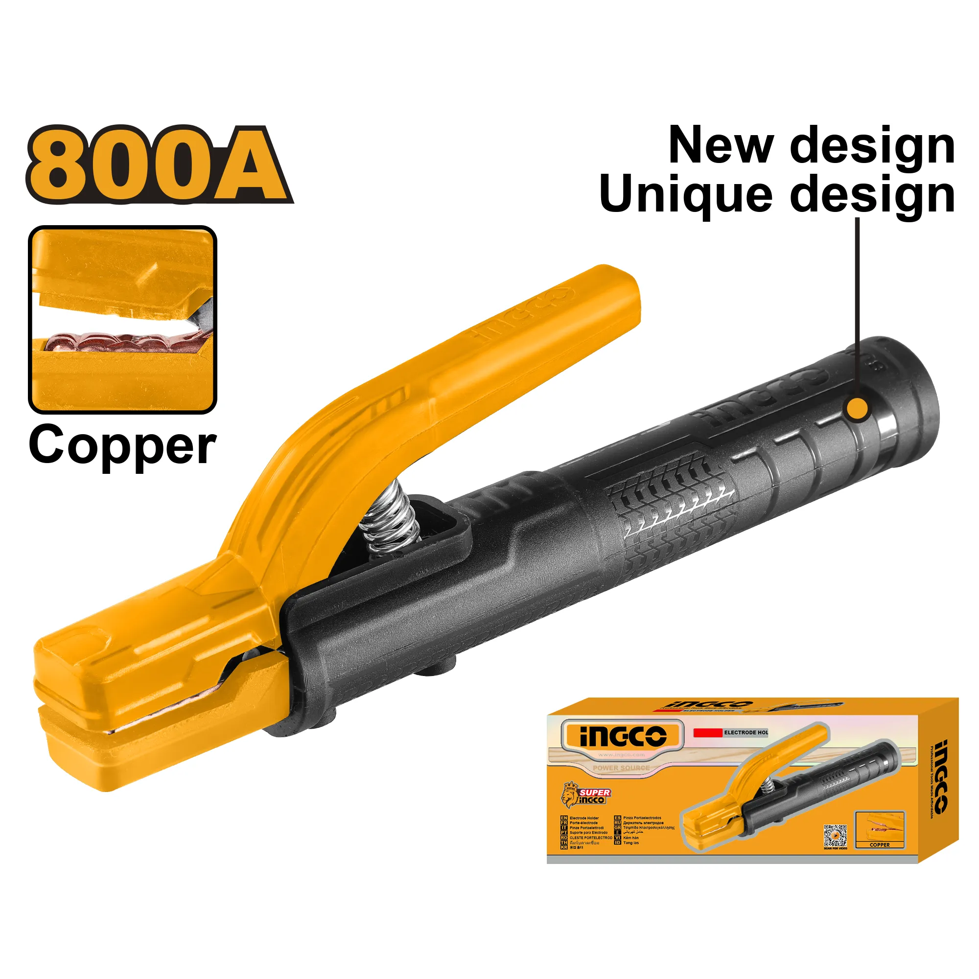 Электрододержатель 800 А INGCO WAH8008