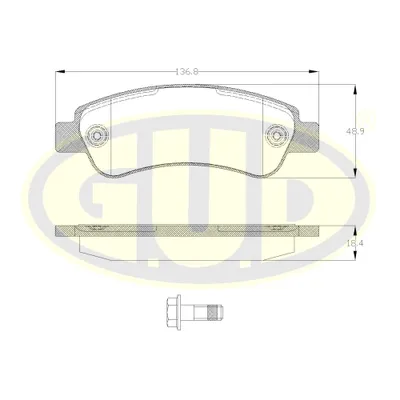 КОЛОДКИ ЗАД CIT JUMPER 2.2HDI 06-