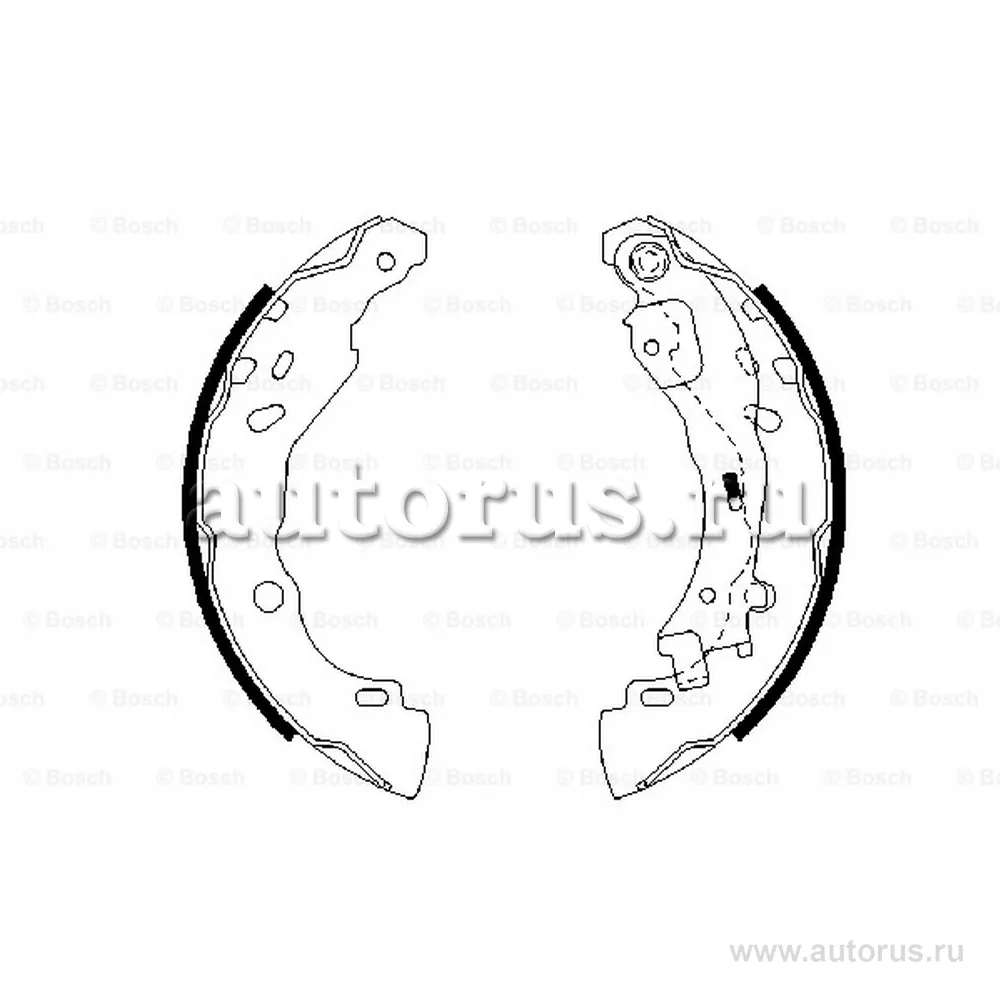 Колодки тормозные барабанные задн CITROEN: C2 03-, C3 02-, C3 Pluriel 03-, PEUGEOT: 1007 05-