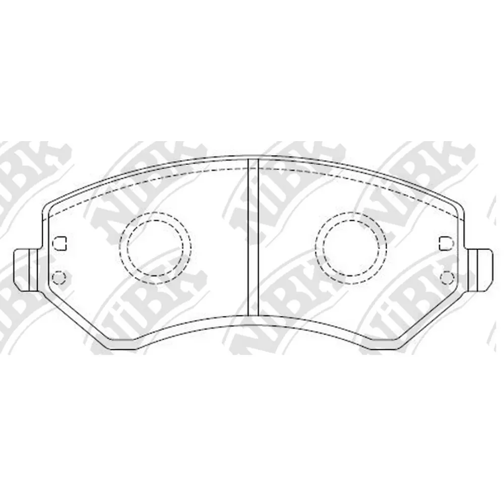 Колодки дисковые п chrysler voyager 00, jeep grand cherokee 01liberty 02 NIBK PN0058