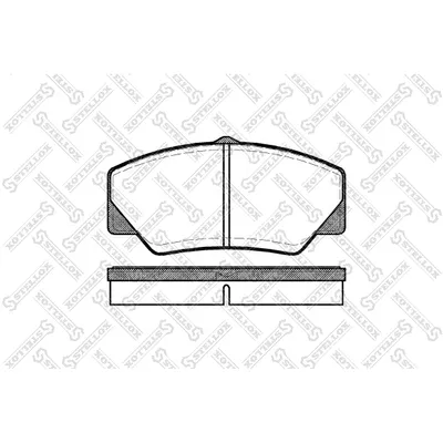 Колодки дисковые п. с антискрип. пластинами Ford Transit 80/100/120 1.6-2.5D 85-92 STELLOX 217000_SX