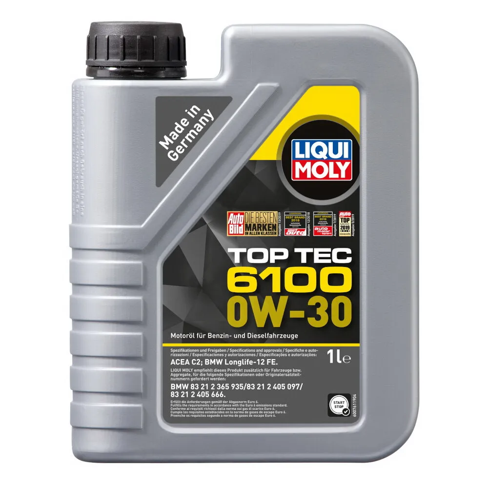 Масло моторное Top Tec 6100 0W-30 C2 (1л) LIQUI MOLY 20777