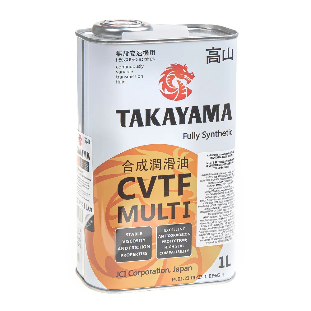 Масло трансмиссионное Takayama CVTF Multi 1 л 605148