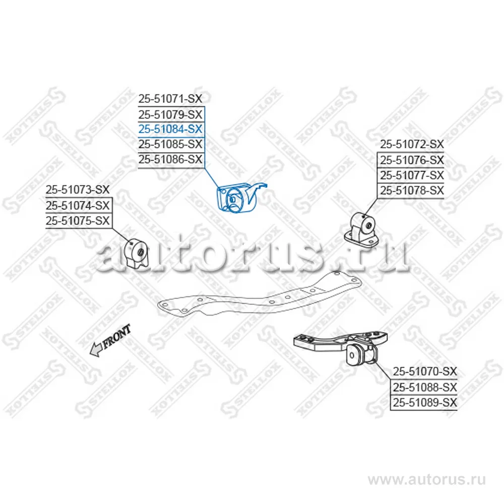 Подушка ДВС п.Hyundai Sonata 2.0 DOHC 9 STELLOX 2551084_SX