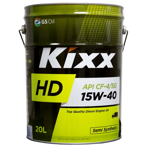 Масло моторное KIXX HD 15W-40 полусинтетическое 20 л L2001P20E1
