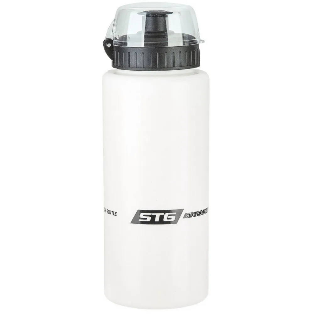 Велофляга STG DC-BT-54 600 мл с защитной крышкой белая/черная STG Х83106