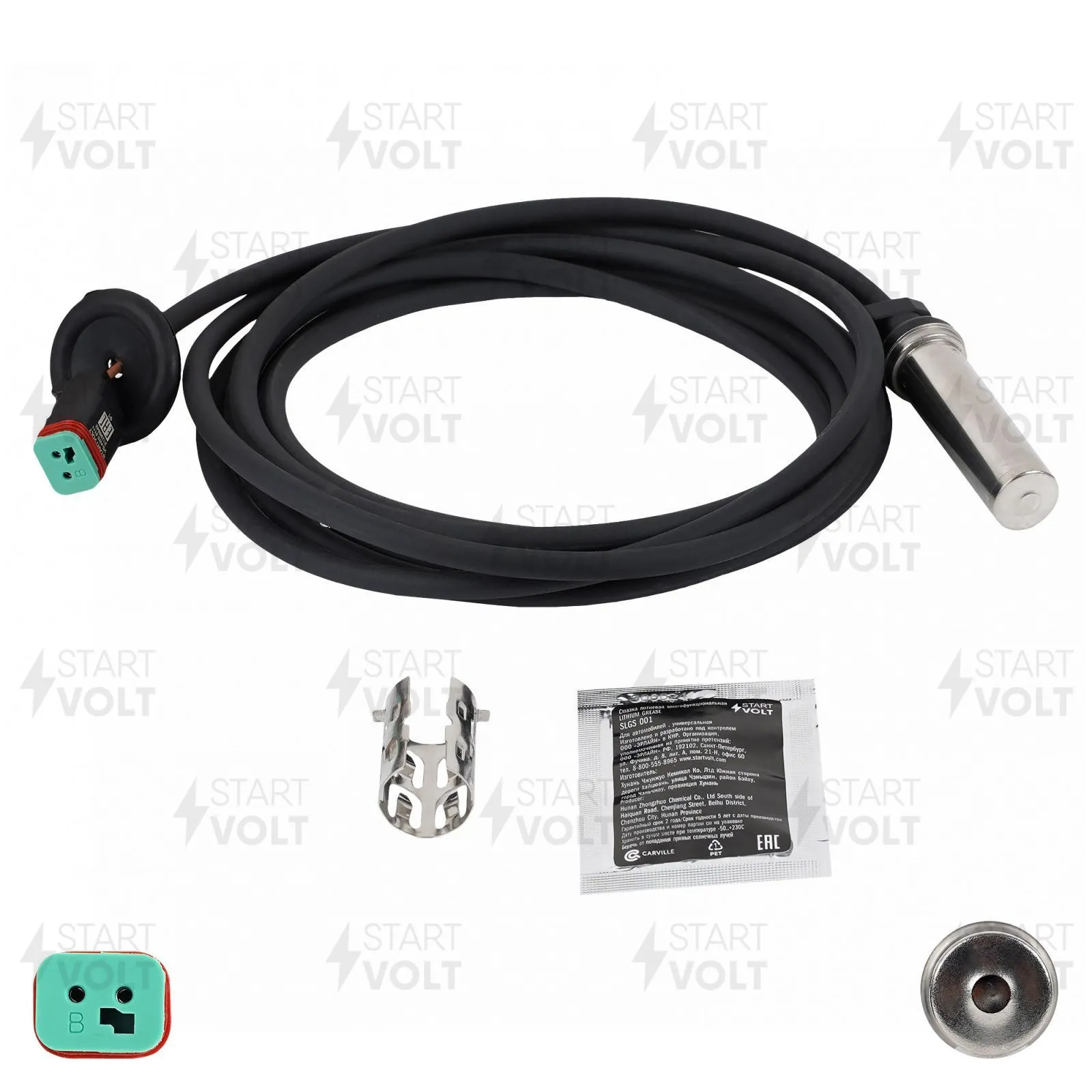 Датчик ABS для а/м Volvo FH12 (93-)/FH (05-)/FH II (12-)/FM (05-) прямой 2850мм STARTVOLT VS-ABS 2111