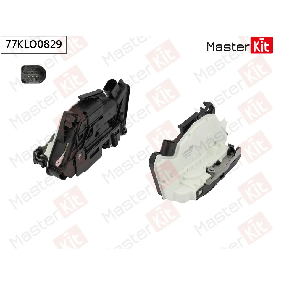 Замок двери зад. прав. Skoda FABIA II (542)/Volkswagen TIGUAN (5N_) 2006 - MASTERKIT 77KLO0829