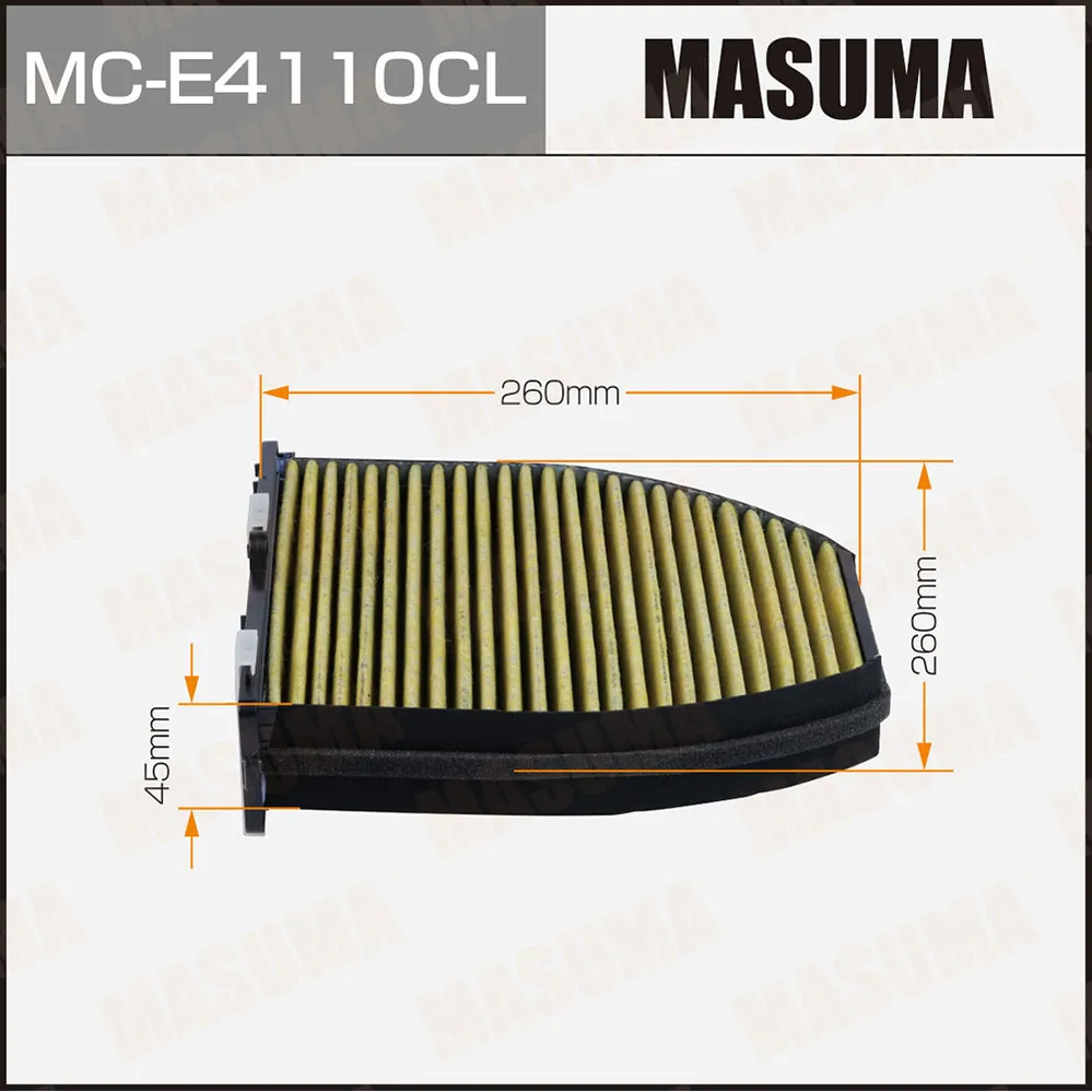 Фильтр салонный угольный MASUMA MC-E4110CL