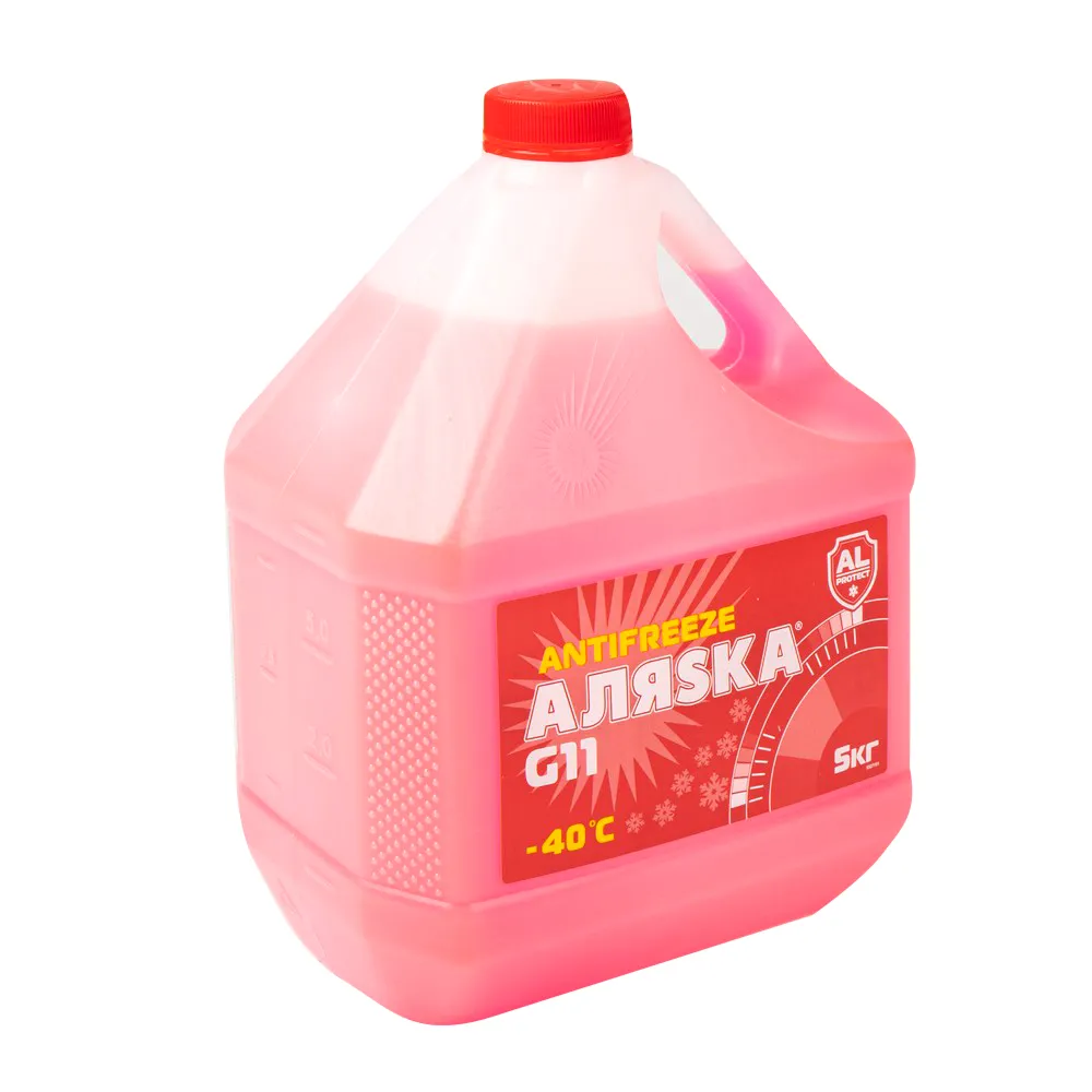 Антифриз Аляска 40 G11 готовый -40C красный 5 кг 5527