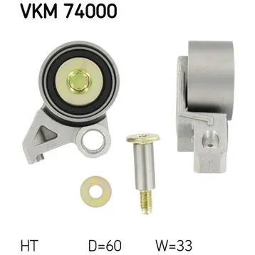 Ролик натяжителя ремня ГРМ MAZDA 323/626/Xedos 6/9 mot.1,8...2,5L V6 SKF VKM 74000