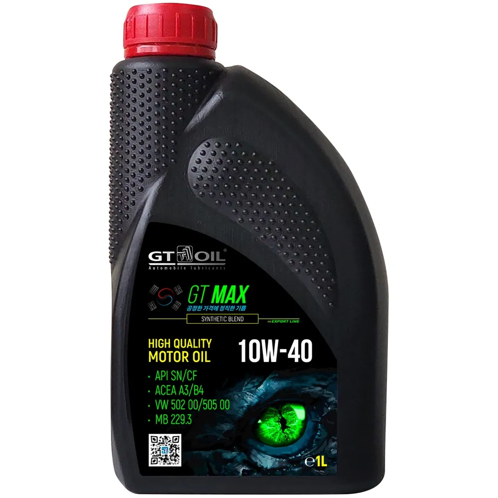 Масло моторное GT Max SAE 10W40 API SN CF 1L GT OIL 8809059410011
