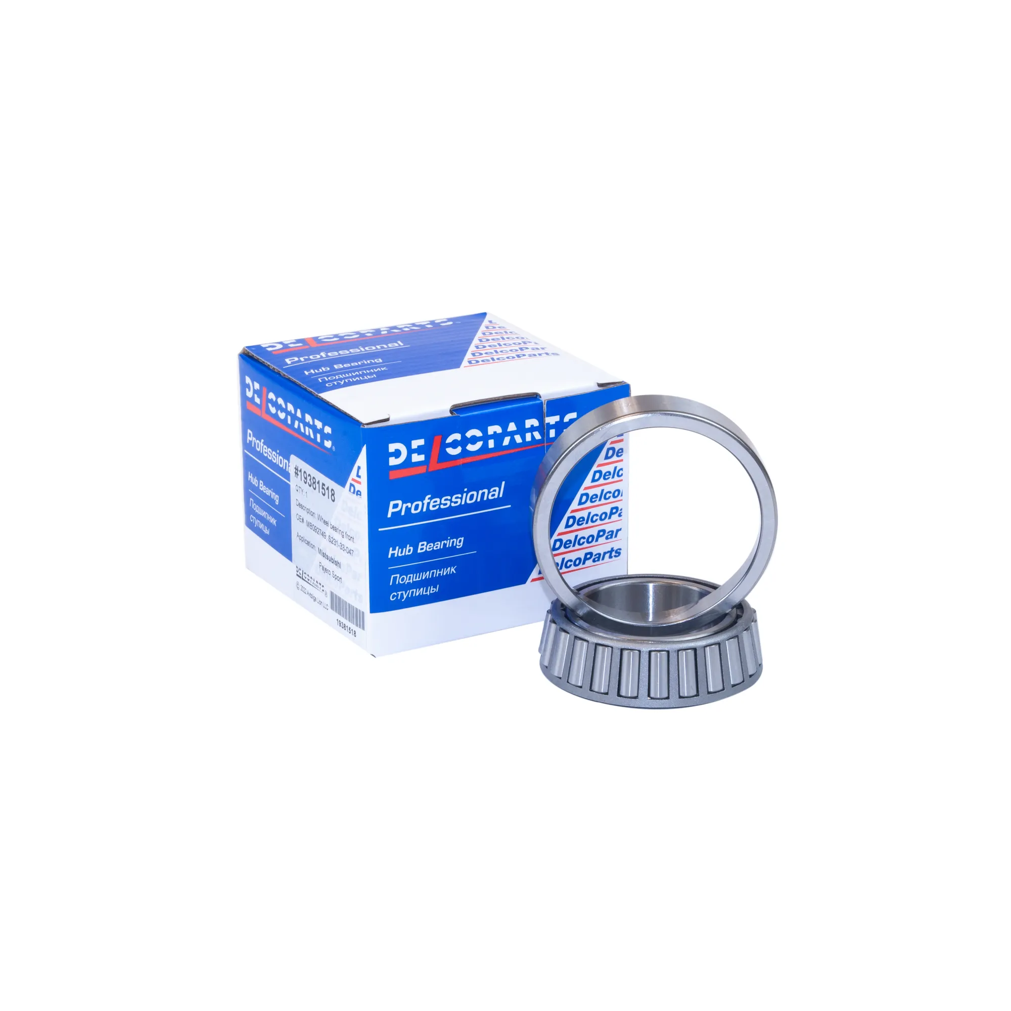 Подшипник ступицы передний Mistsubishi PAJERO SPORT DelcoParts 19381518