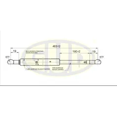 Амортизатор крышки багажника CHEVROLET LACETTI NUBIRA G.U.D GGS020173