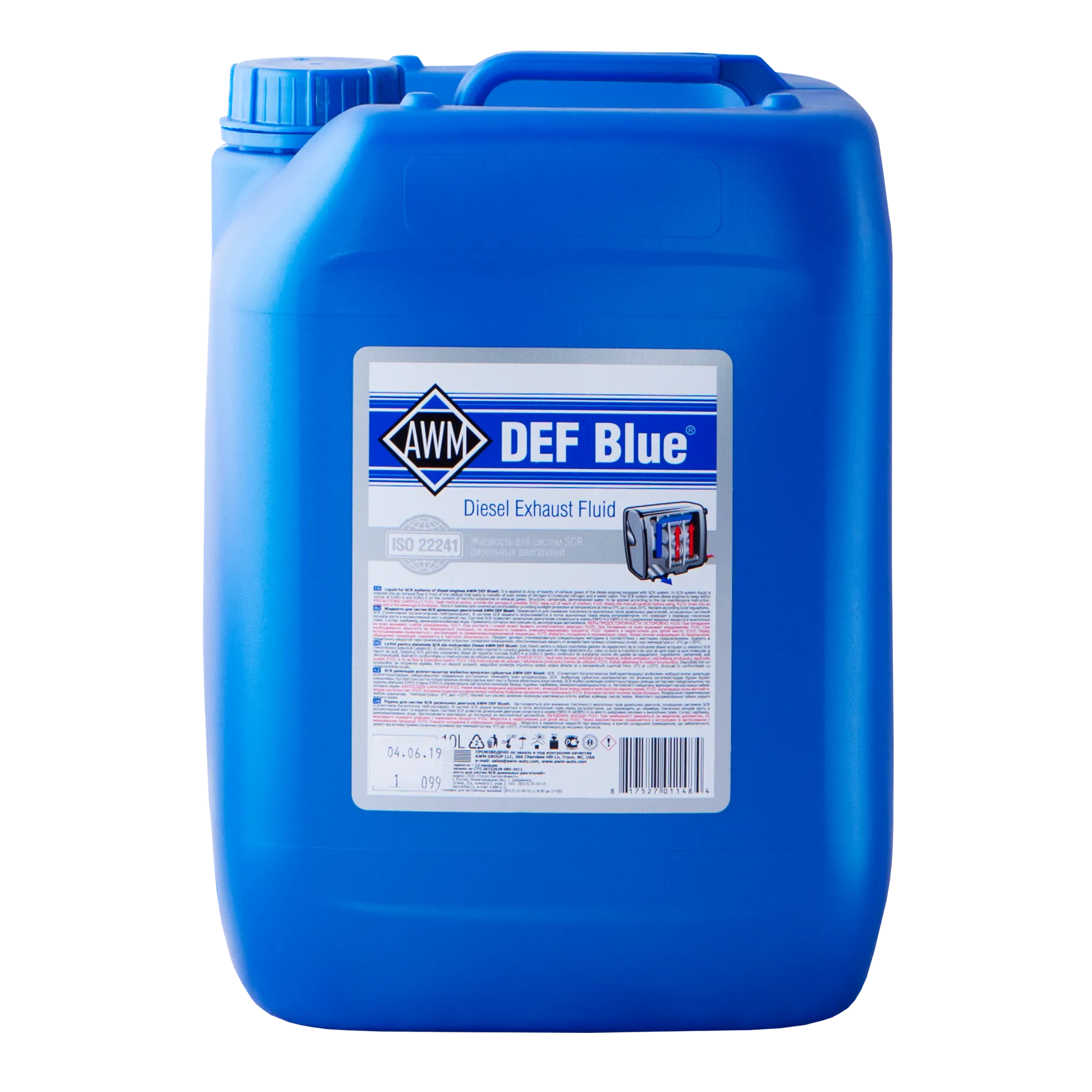 Водный раствор мочевины AWM DEF BLUE 10 л 430700010