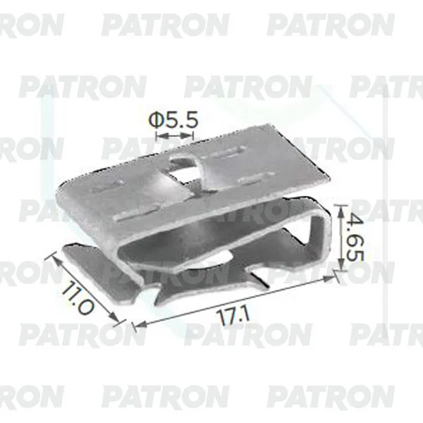 Скоба металлическая AUDI \ SEAT \ SKODA \ VW применяемость: гайка закл PATRON P37-1596