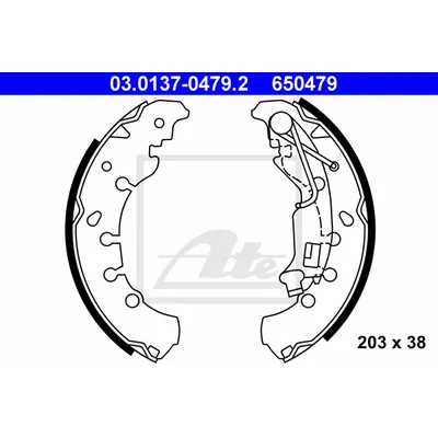 Колодки барабанные OPEL COSA D 06=>