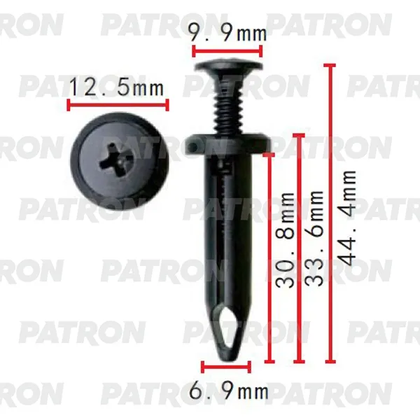 Клипса пластмассовая Ford GM Chrysler Применяемость: Клипса 7mm PATRON P37-2291