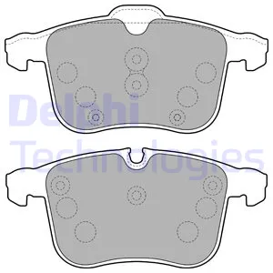 Колодки тормозные передние OPEL DELPHI LP1783