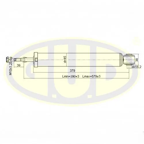 Амортизатор задний HYU SONATA NF V 05-10 G.U.D GSA349038