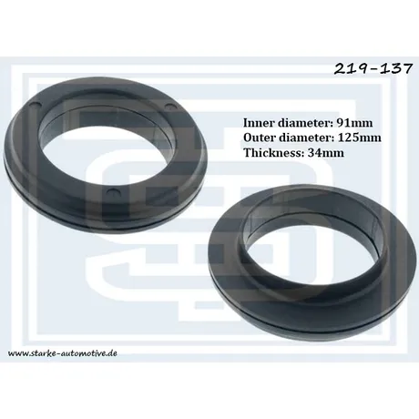 Подшипник опорный NISSAN JUKE (F15) / QASHQAI (J10) / NV200 / X-TRAIL (T31) передний 91x125x34 STARKE 219-137