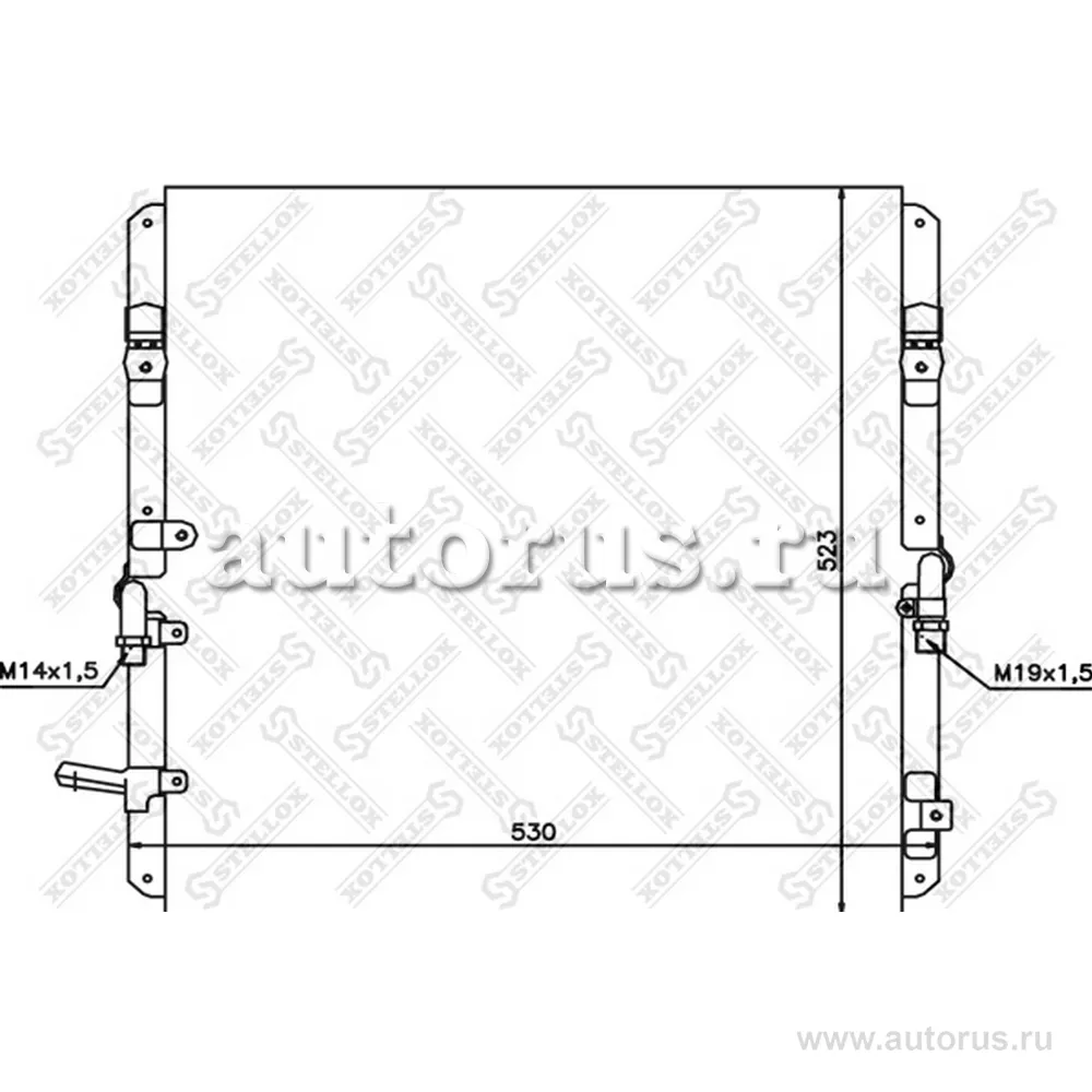 Радиатор кондиционера Toyota STELLOX 1045536_SX
