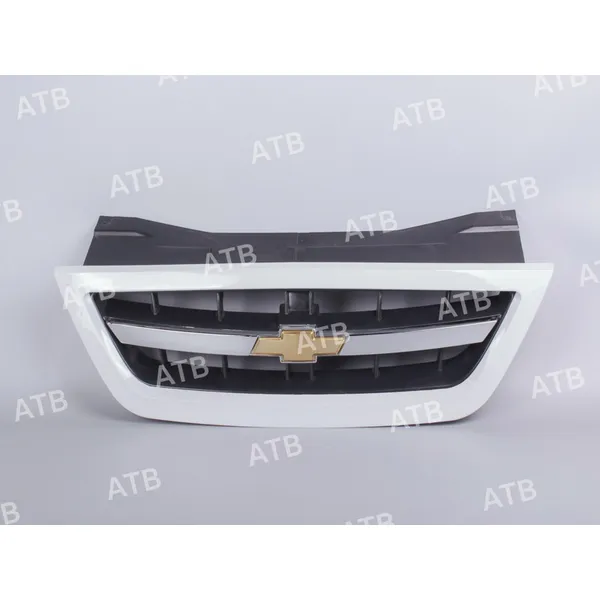 Решетка радиатора Daewoo Nexia 1 2008-2016 рестайлинг Chevrolet Белый GAZ верх ATB 1ADN10JAWCGAZ