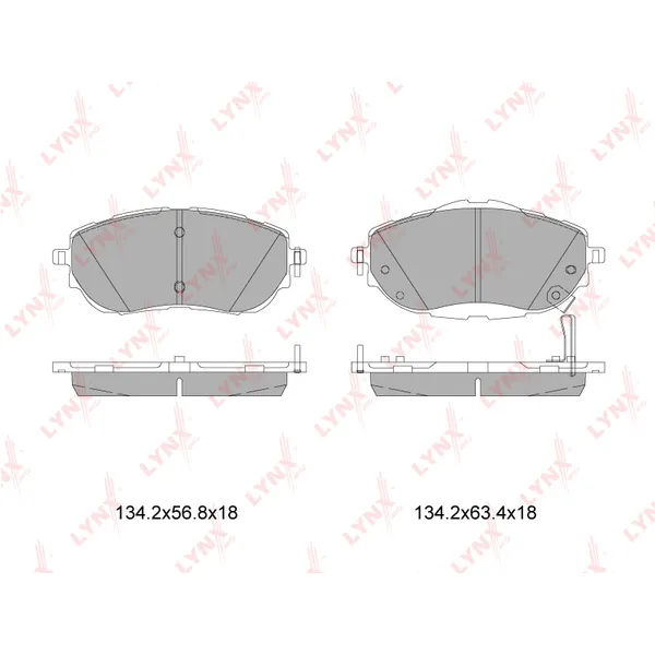 Колодки тормозные LYNXauto BD-7605