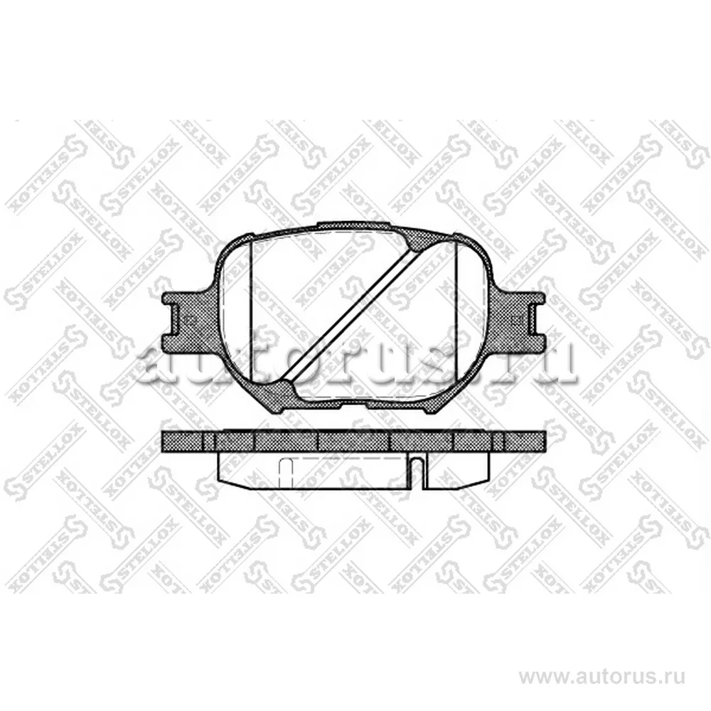 Колодки дисковые п. Toyota Corolla 2.0D 02>/Corolla STELLOX 753 000-SX