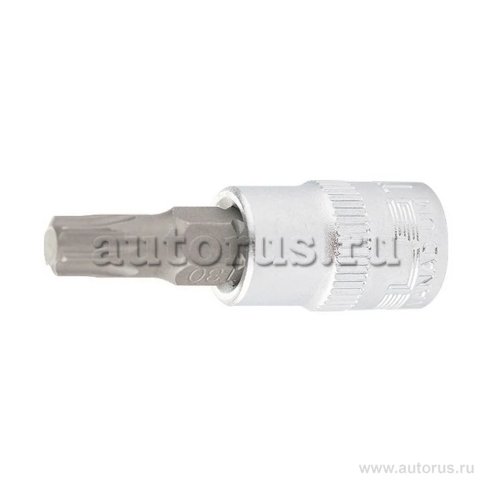 Головка с битой вставкой T15, квадрат 1/4, CrV, STELS 13803