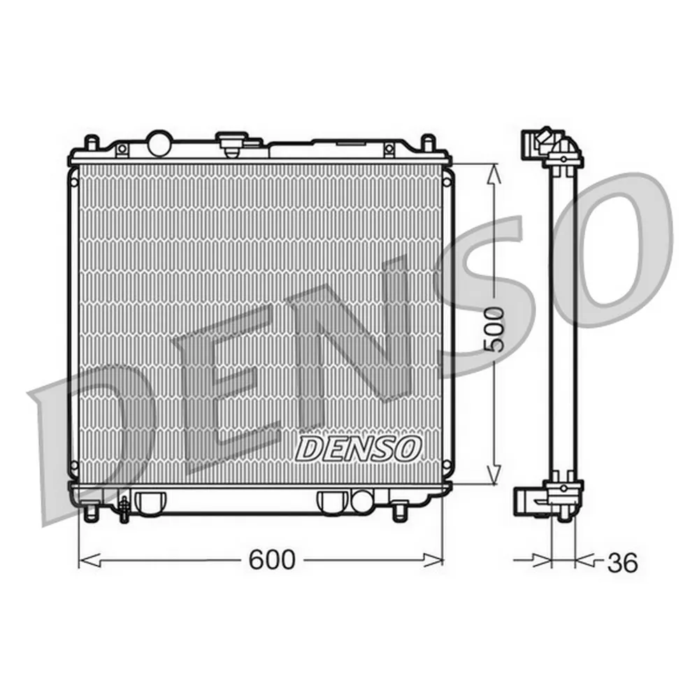 Радиатор охлаждения ДВС DENSO DRM45014