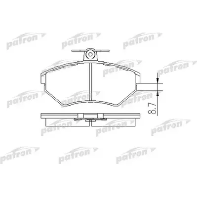 Колодки тормозные дисковые передн AUDI: A4 95-00, A4 Avant 95-01, VW: PASSAT PATRON PBP1289