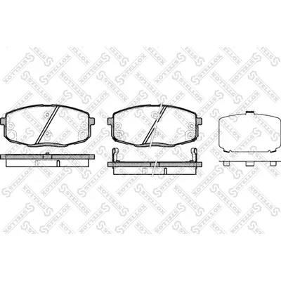 Колодки дисковые п. Hyundai I30, Kia Ceed 1.4i-2.0CRDi 06>/Carens 02> STELLOX 001083_SX